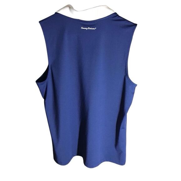 Tommy Bahama Racquet Paddle Size Large sleeveless golf blue sleeveless - Picture 2 of 4